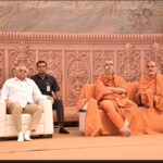 Bhupendra Patel graces the 93rd Pragatyotsav of  Pujya Bapji, founder of the SMVS Sanstha