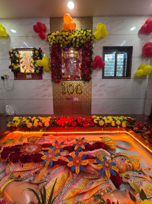 100th Sunderkand Path Celebrated with Great Devotion at Shri Sankatmochan Mahavir Neeb Karori Maharaj Mandir, Rancharda