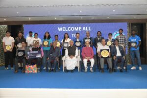 राज्यपाल आचार्य देवव्रत ने Gujarat Sports Awards 2026 में खिलाड़ियों और कोच को किया सम्मानित, मयूर पटेल व जयप्रकाश पटेल को Lifetime Achievement Award