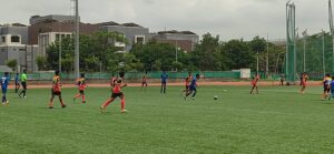 વડોદરા, અમદાવાદ, રાજકોટ અને ગાંધીનગરની ટીમો સબ-જૂનિયર બોયઝ ઇન્ટર-ડિસ્ટ્રિક્ટ ફૂટબોલ ટુર્નામેન્ટની સેમિફાઇનલમાં